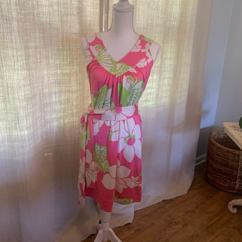 Vintage Lily Pulitzer silk flower dress